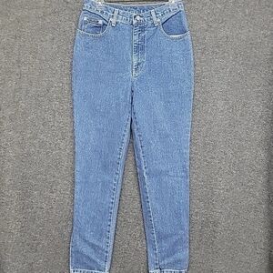 NY Jeans Women's Blue Tapered New York & Company Jeans Size 28 x 30 100% Cotton